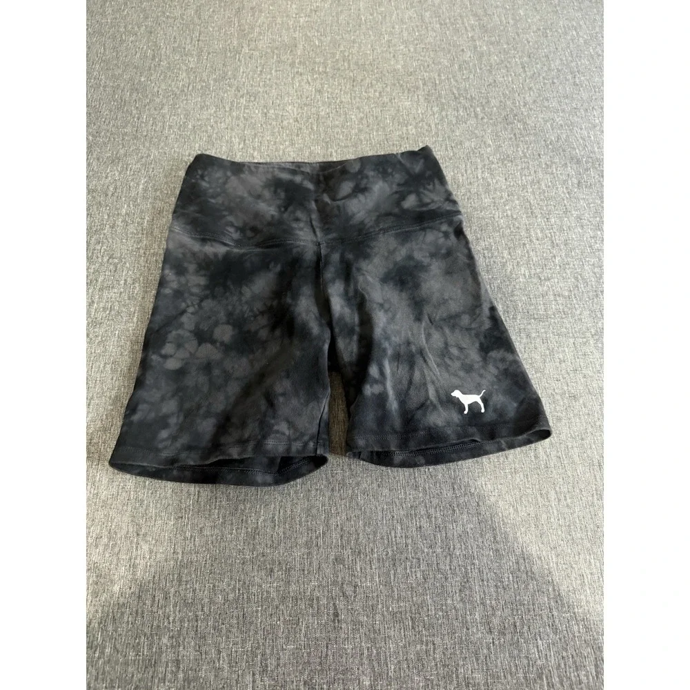VICTORIA'S SECRET PINK COTTON HIGH WAIST BIKE SHORTS YOGA SIZE S